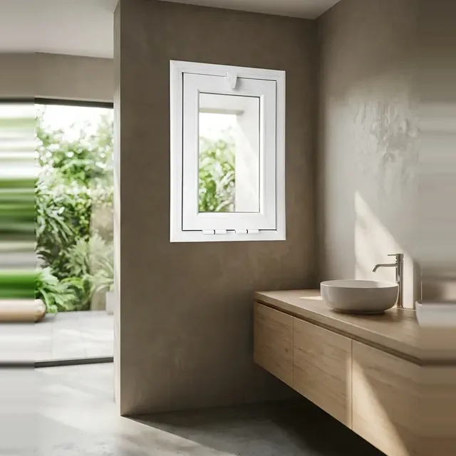 Modena Banderola DVH de 40 × 60 cm, instalada