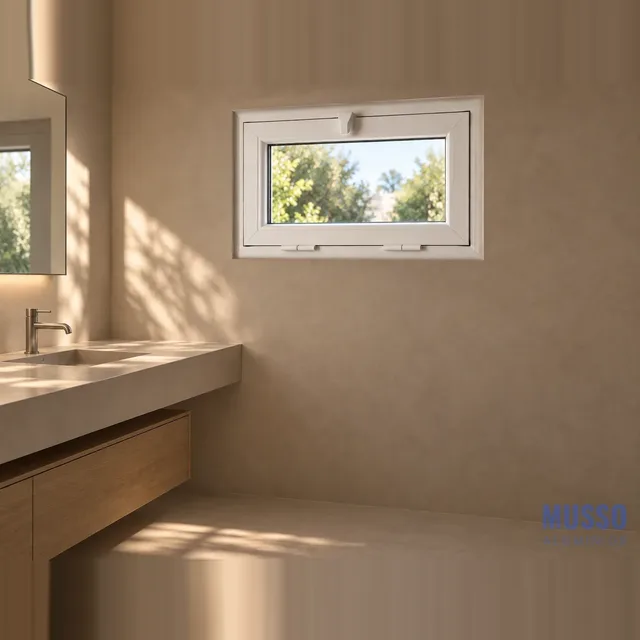 Modena Banderola DVH de 80 × 60 cm, instalada
